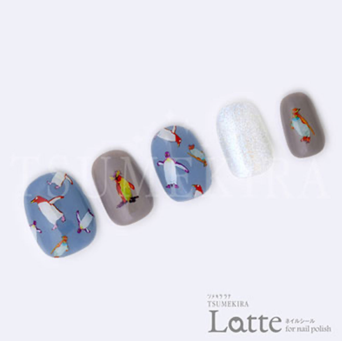 Tsumekira (latte) - Fujiyoshi Brother’s Colorful Animals Nail Sticker