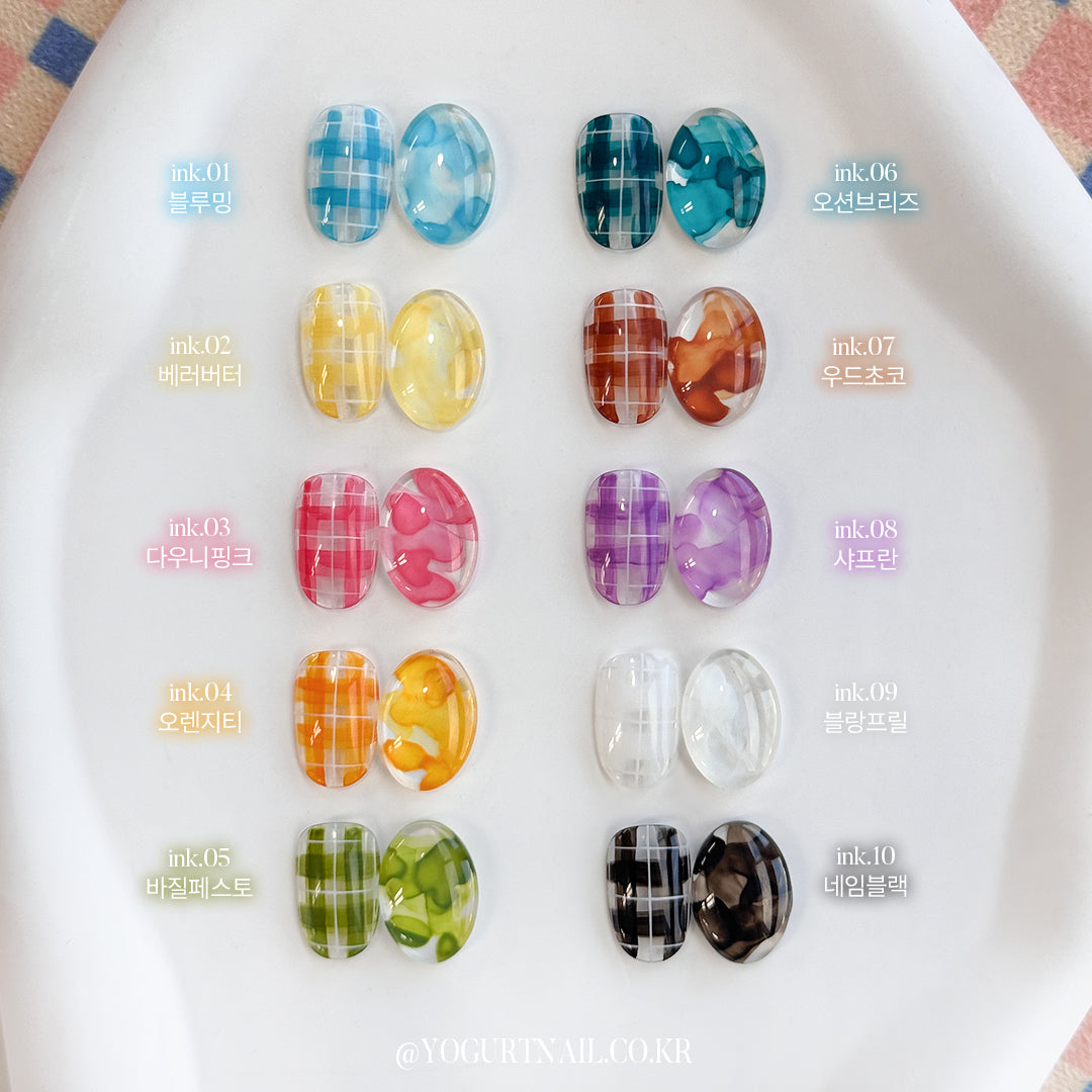 Yogurtnail Kr. - Pajamas Ink Collection (Individuals/Full set)