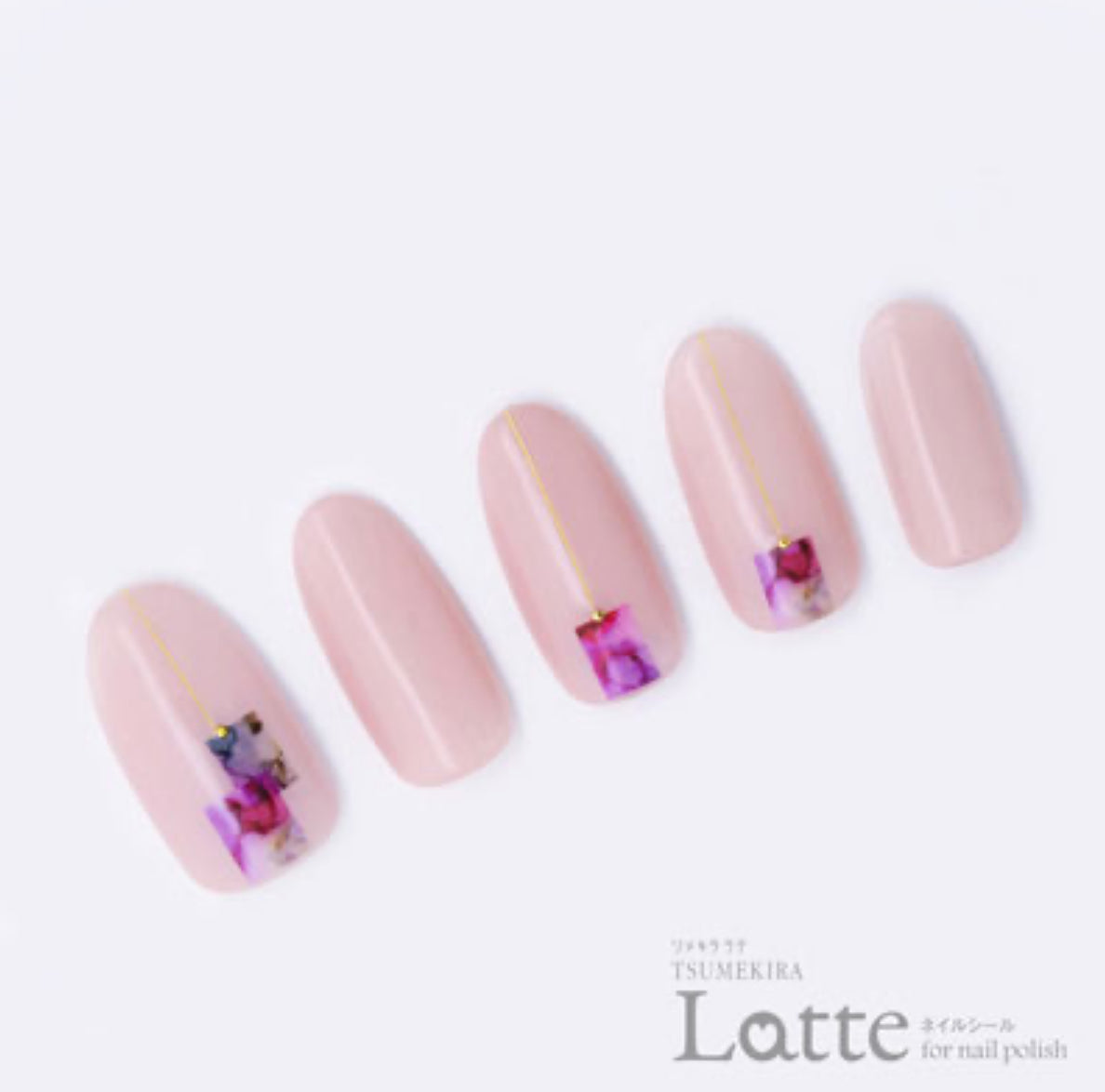 Tsumekira (latte) - Ink Mini Nail Sticker