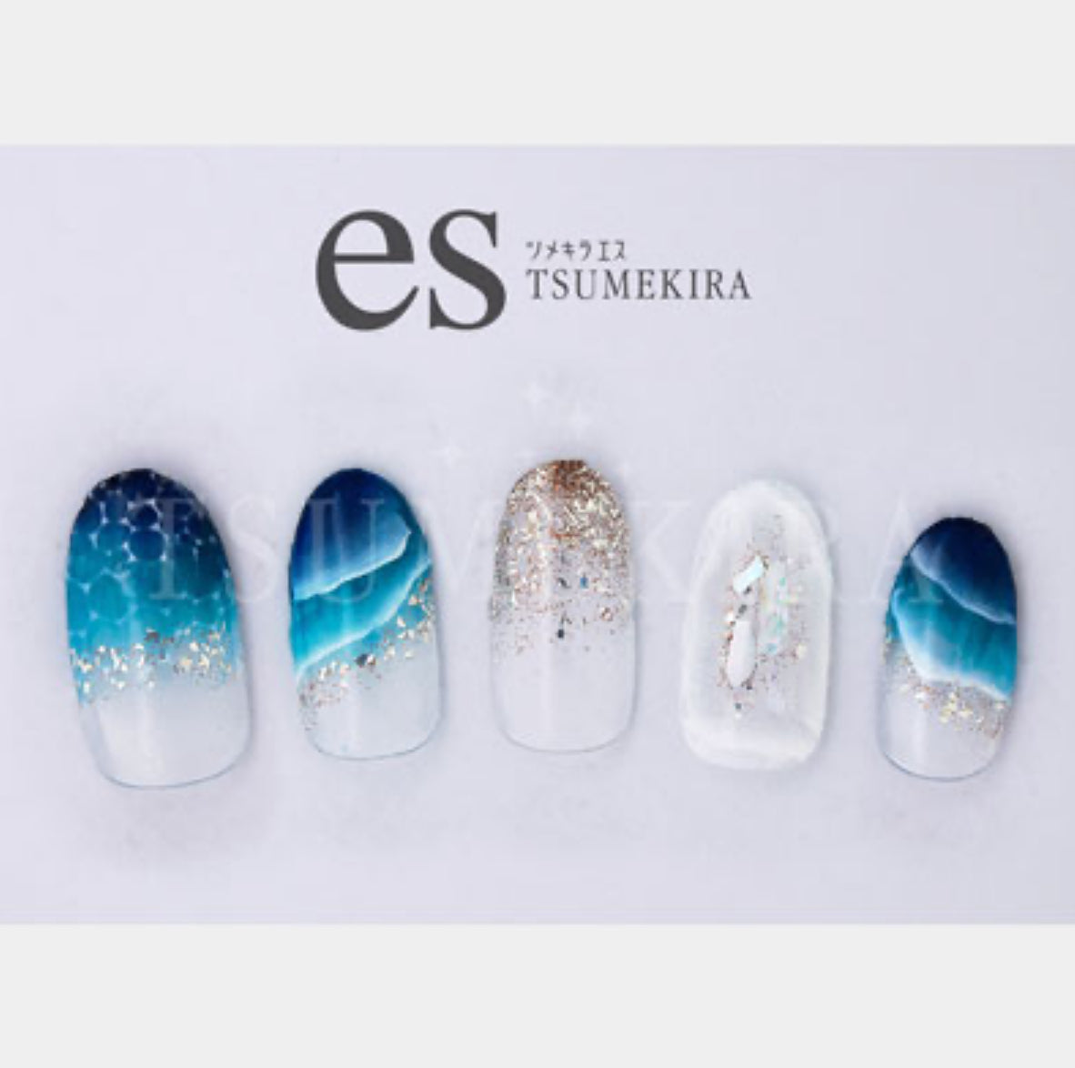 Tsumekira (es) - Water Ripple Nail Sticker