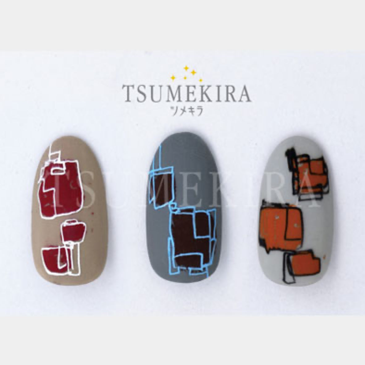 Tsumekira - Art Foil Baked Red