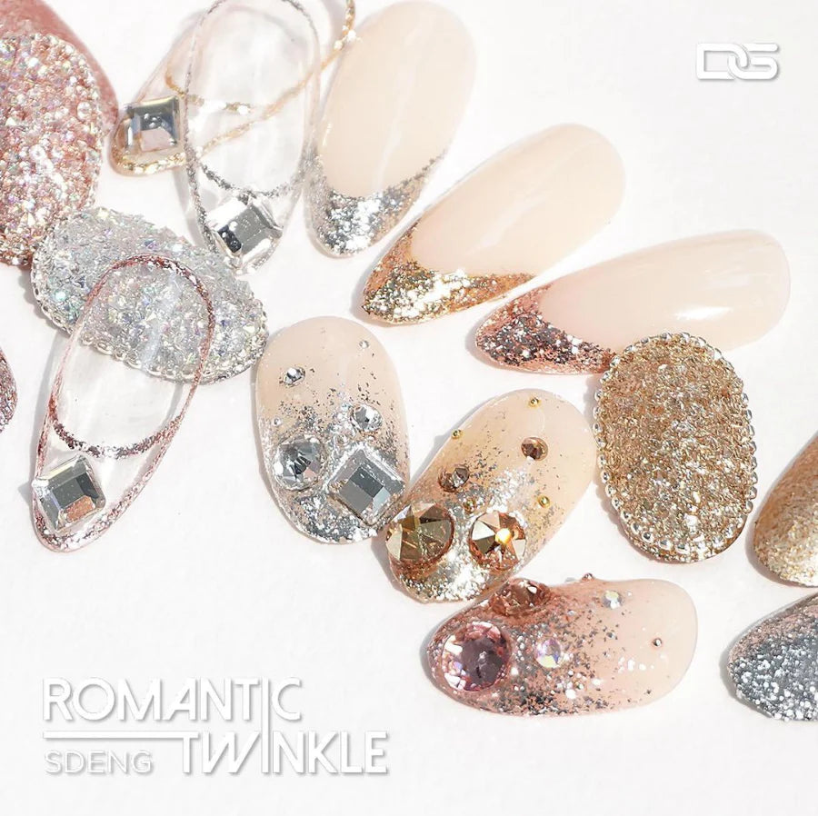 Dgel - Romantic Twinkle Metallic Glitter Foil Set