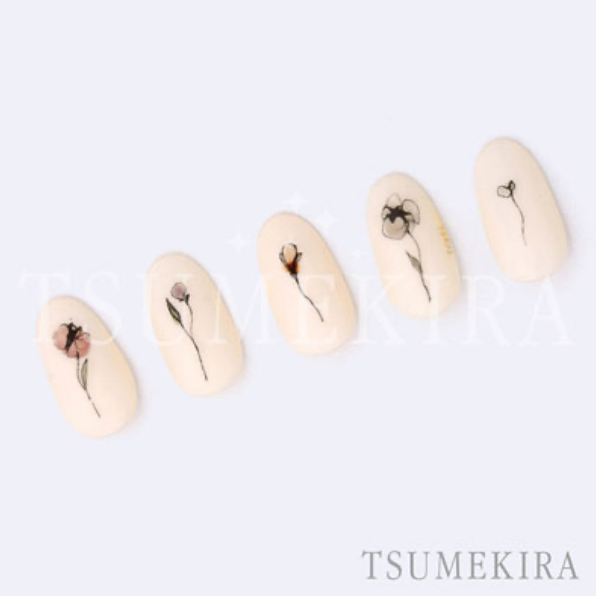 Tsumekira - Flora Nail Sticker