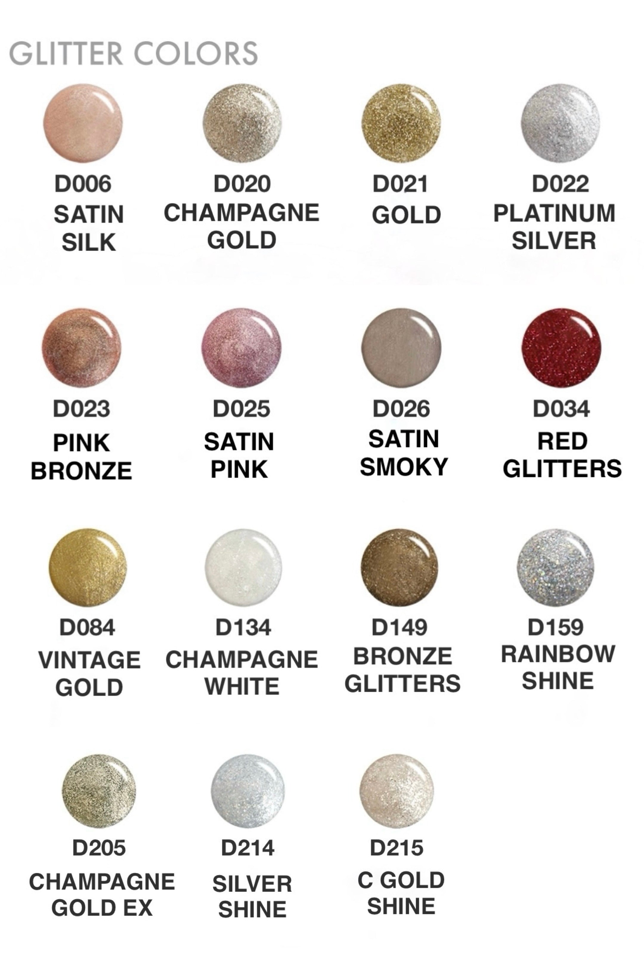 T-gel Collection - Glitter colours (15 types)