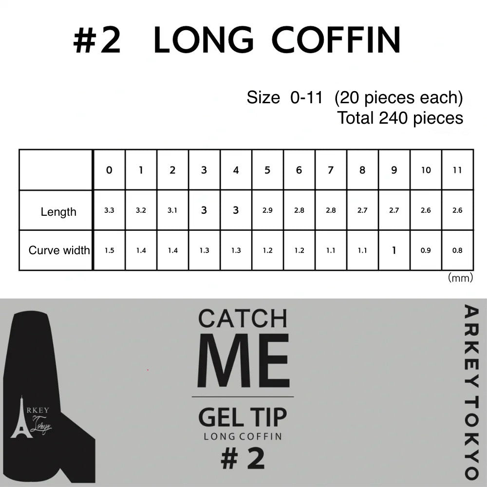 Arkey Tokyo - CATCH ME Gel Tips (4 shapes)