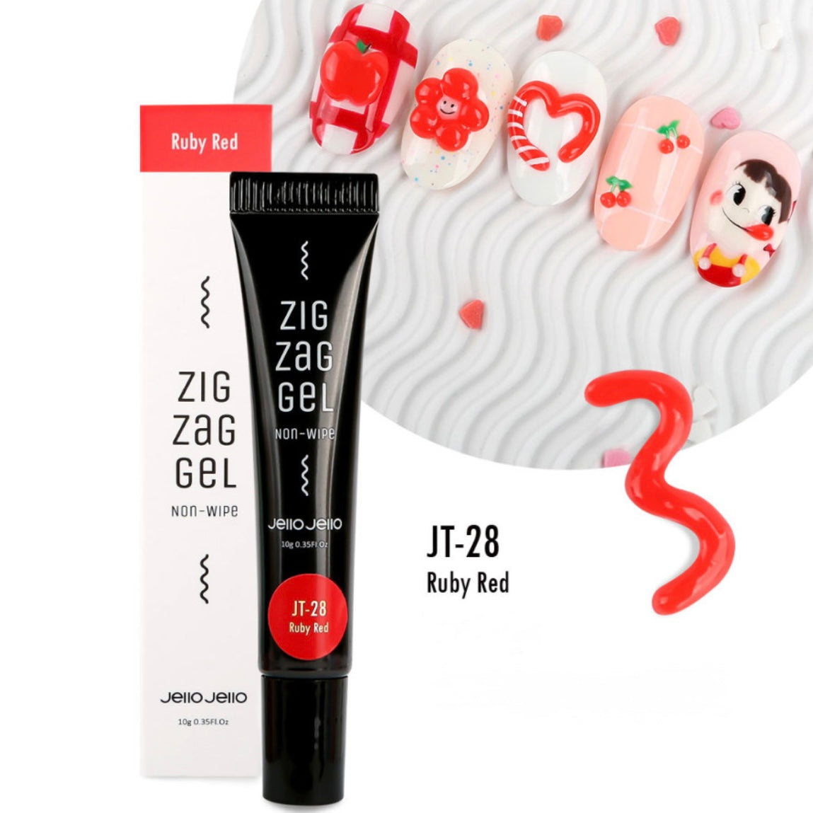 Jello Jello - Zig Zag Gel Kitsch (6 colours)