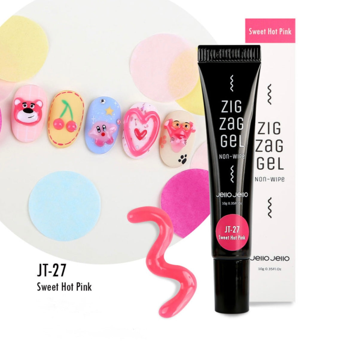 Jello Jello - Zig Zag Gel Kitsch (6 colours)