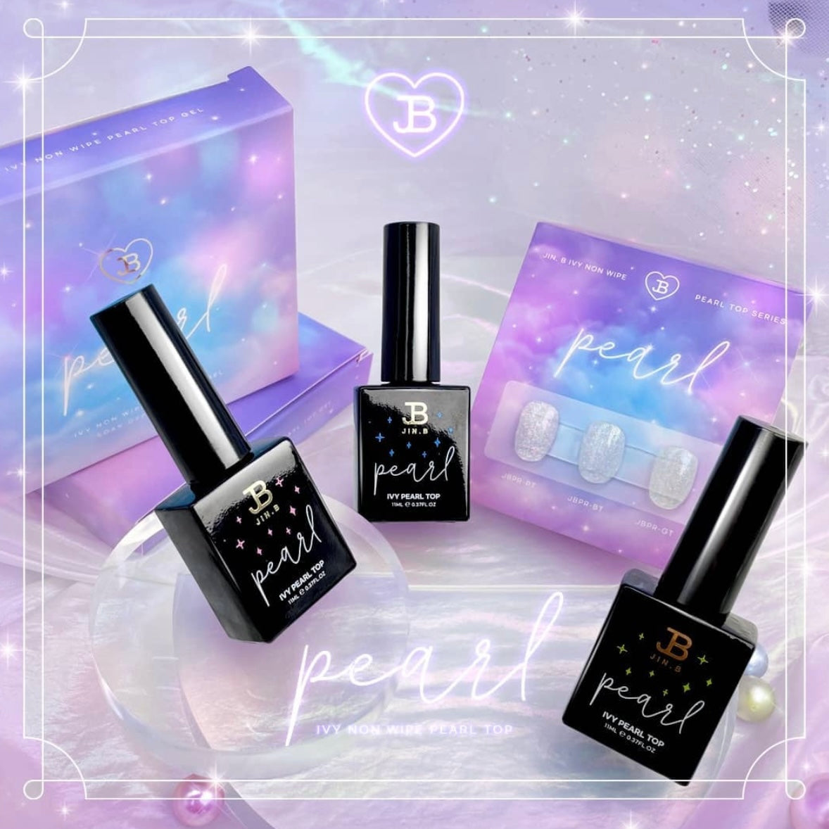 Jin.B - Ivy Pearl Non-Wipe Top Gel (3 types)