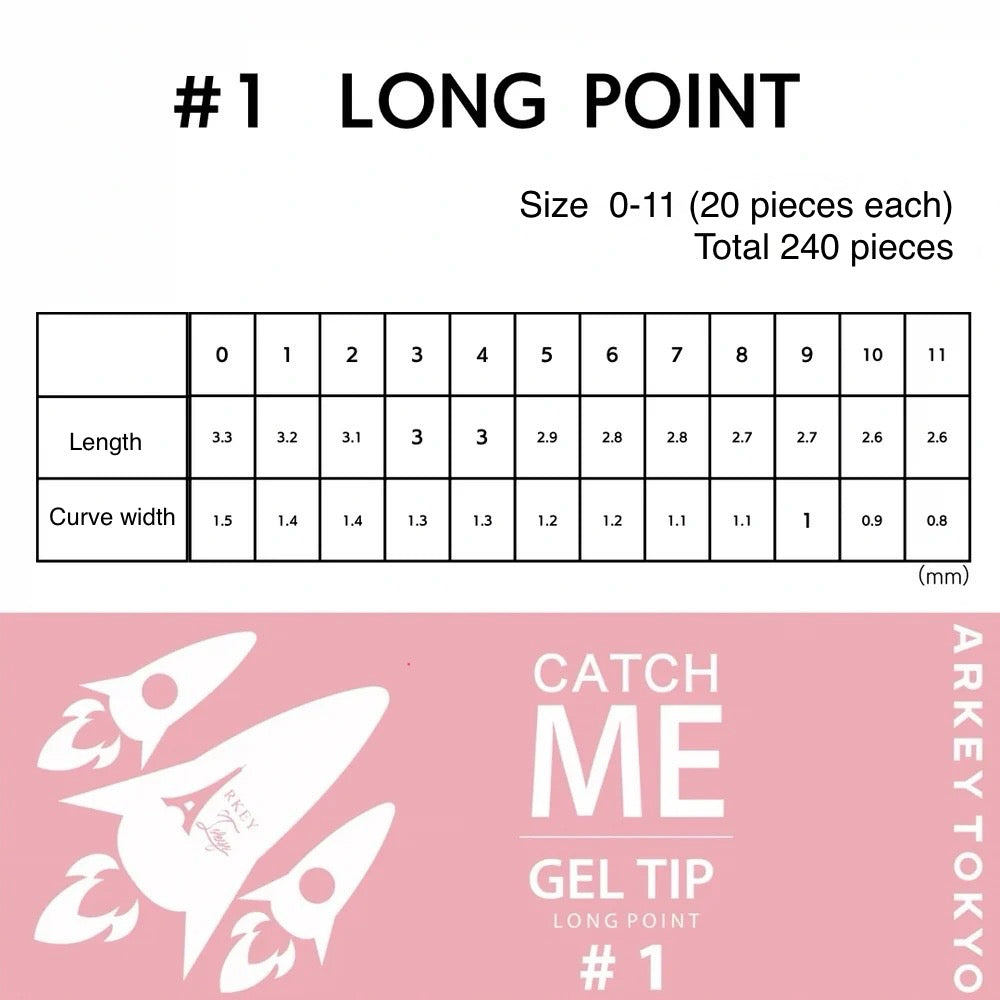 Arkey Tokyo - CATCH ME Gel Tips (4 shapes)