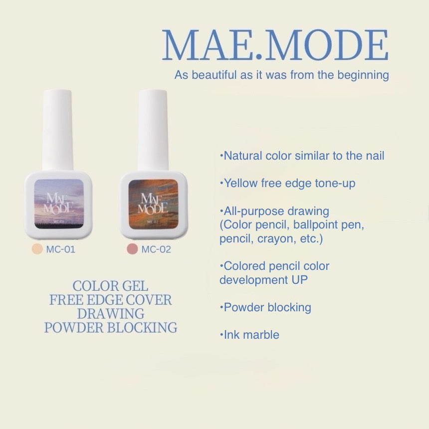 Mae Mode - Colour Gel (2 types, pencil art/powder/free edge colour correction)
