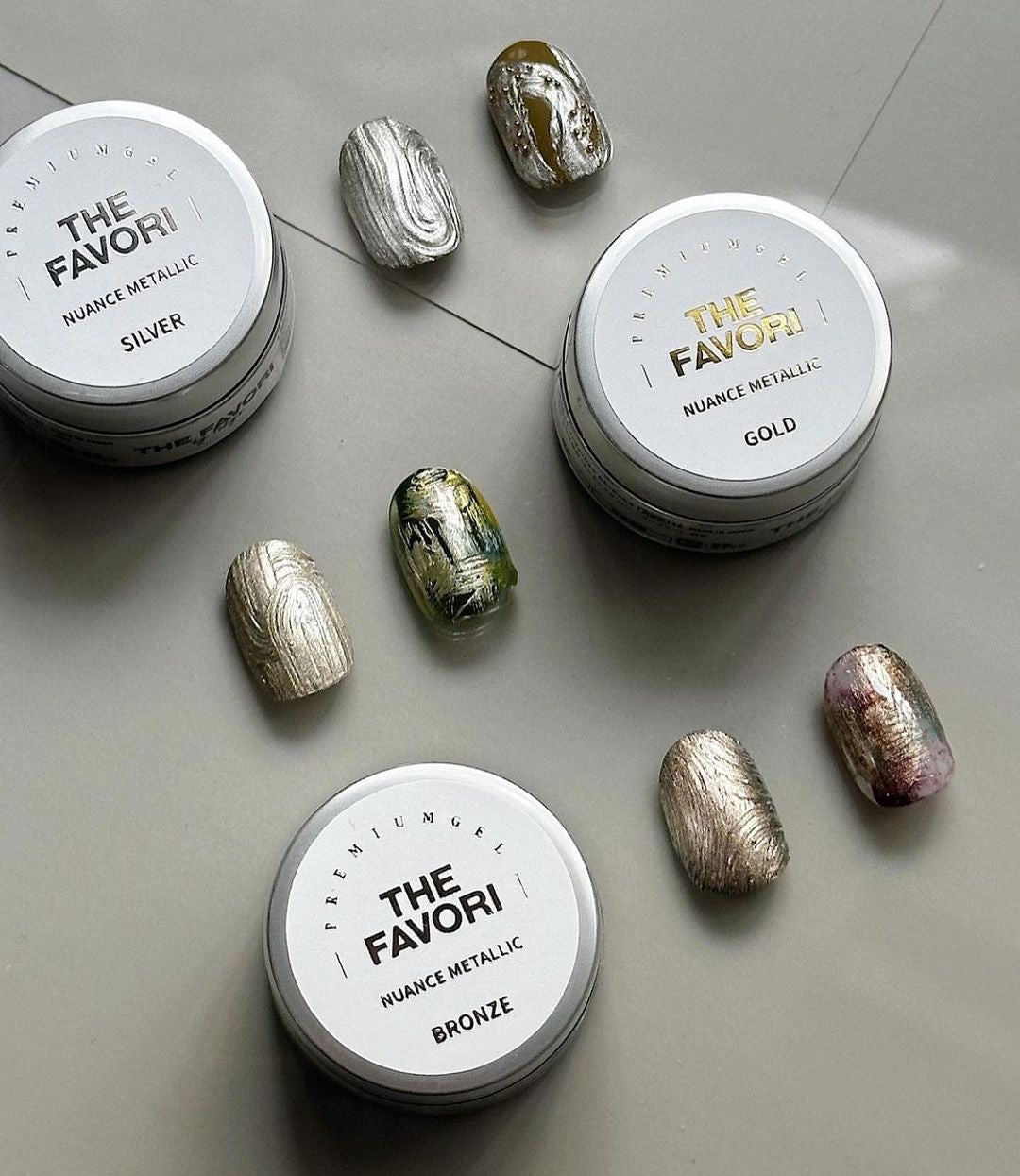 The Favori - Nuance Metallic Gel (set of 3)